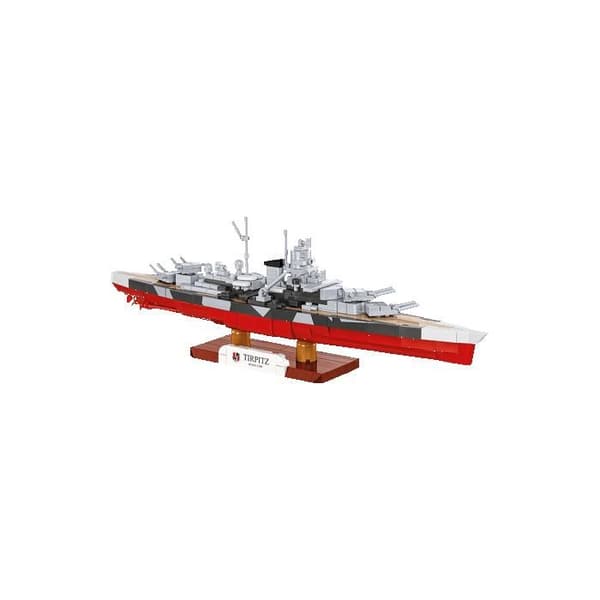COBI 4853 - TAISTELULAIVA TIRPITZ - RAKENNUSPELI - PUNAINEN JA HARMAA