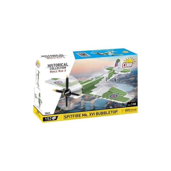 Model - COBI - Spitfire Mk.XVI Bubbletop - Plastik - At samle selv - 8 år og derover