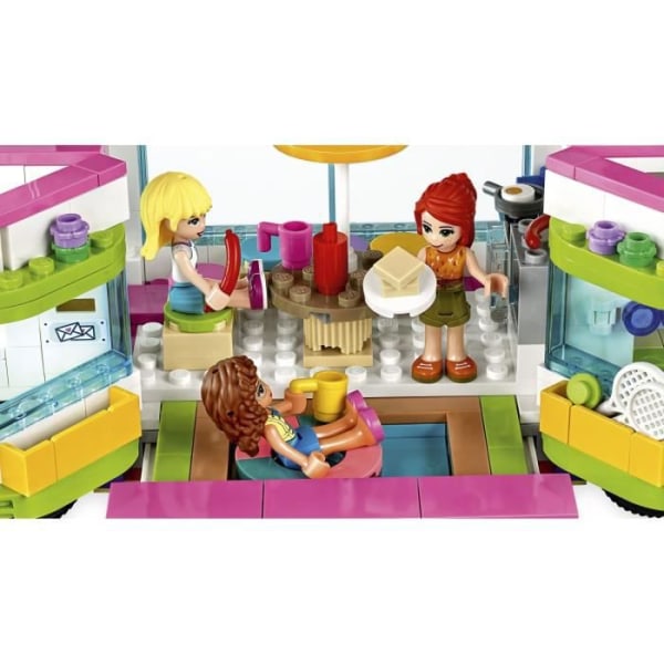 LEGO® Friends 41395 Vänskapsbuss med dockskåp, leksak med pool och rutschkana, för barn från 8 år