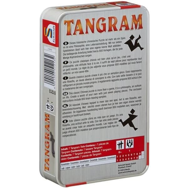 Tangram - Brädspel - SCHMIDT SPIELE - Stimulera ditt tänkande med detta spännande formspel!
