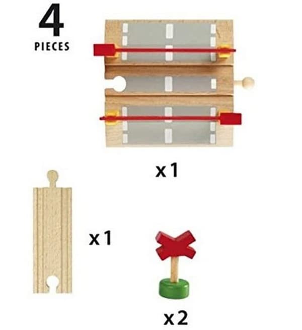 BRIO World Level Crossing - Ravensburger - Blandat från 3 år - 33388 kastanj