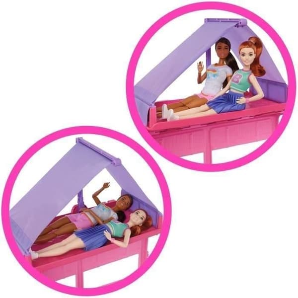 Barbie - Drømme Campingvogn - mere end 60 tilbehør - Barbie - HRJ78