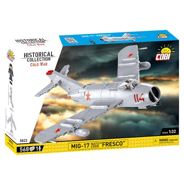 Lennokkimalli - COBI - MIG-17 'FRESCO' - 565 osaa - Muovia - Alk. 10-vuotiaille