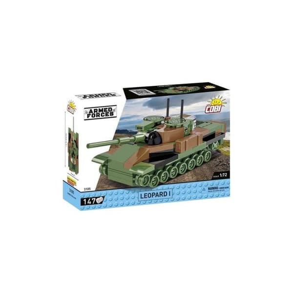 Mallinukke - COBI - 3105 - Leopard I - 147 komponenttia - 1:72 - Vihreä