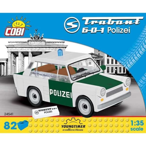 Rakennusleikit - Cobi - Trabant 601 Poliisi - 82 osaa - 1/35 - Helppo koota