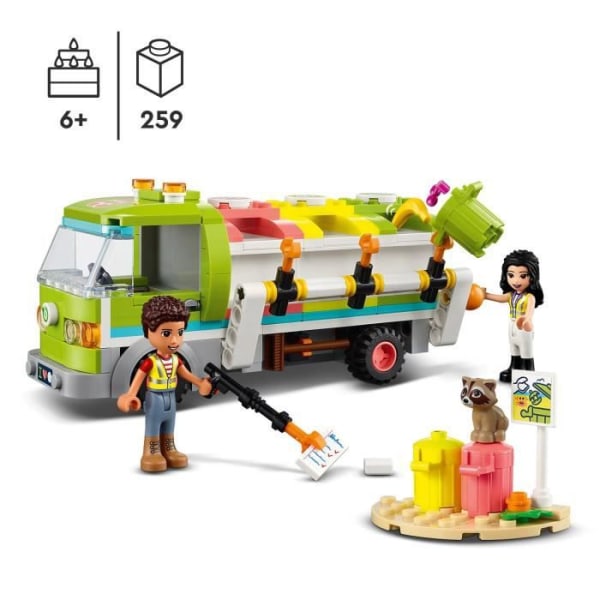 LEGO® Friends 41712 Återvinningsbil, pedagogisk leksak, med Emma Mini-docka