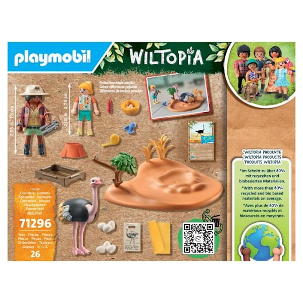 Legetøj - PLAYMOBIL - Wiltopia 71296 Udforskere og strudserede - Blandet - Hvid - Barn