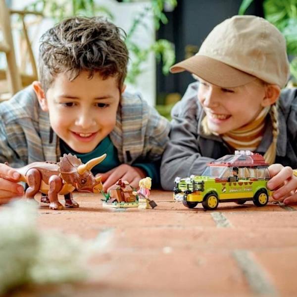 LEGO® Jurassic Park 76959 Jagten på Triceratops, billegetøj med dinosaurfigur Flerfärgad