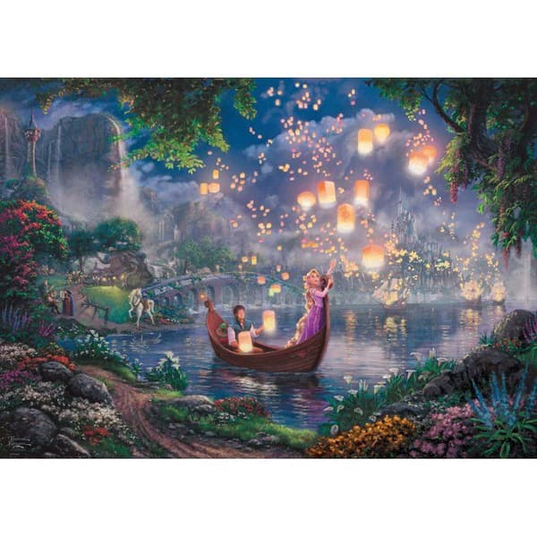 1000 palan palapeli - SCHMIDT SPIELE - Thomas Kinkade Studios - Disney Rapunzel - 1000 kpl Exklusiv Thomas Kinkade-design