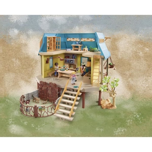 PLAYMOBIL 71007 Dyreplejecenter, Wiltopia, genbrugsmaterialer eller biomaterialer, fra 4 år og opefter Flerfärgad