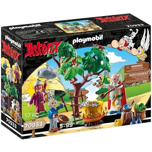 PLAYMOBIL 70933 Panoramix ja Magic Potion pata, Asterix, Aikuinen ja lapsi, Alkaen 5 vuotta Flerfärgad