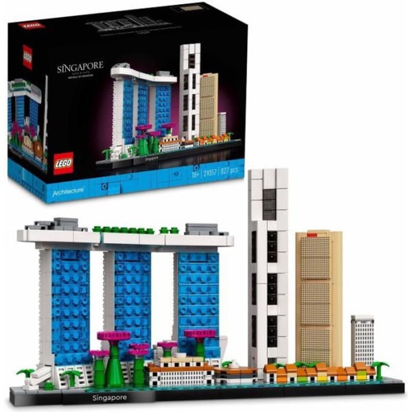 LEGO® 21057 Singapore arkitektur, hantverk för vuxna, Skyline Collection, heminredning