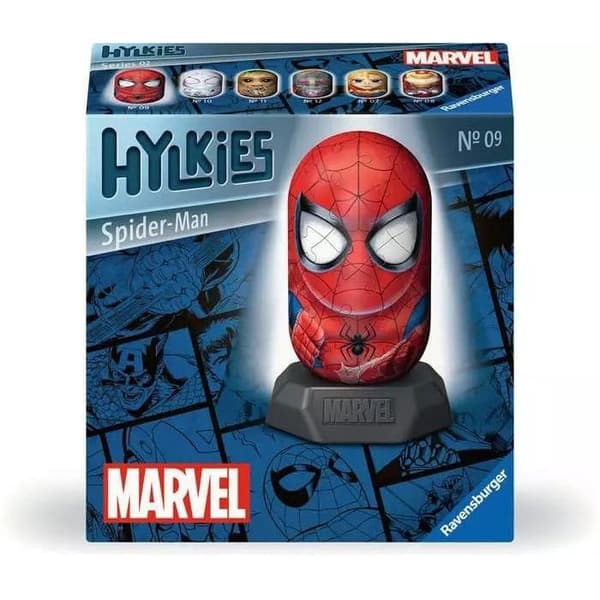 Puzzle 3D - RAVENSBURGER - Marvel Spiderman - 54 stykker - 5 cm diameter - 12,6 cm høj