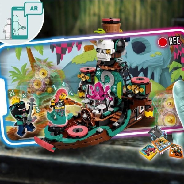 LEGO® 43114 VIDIYO Punk Piratskepp BeatBox Music Video Maker - Musical Toy and Augmented Reality App för barn