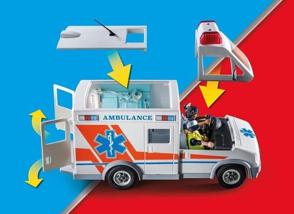 Playmobil CITY Action ambulanssi loukkaantuneilla