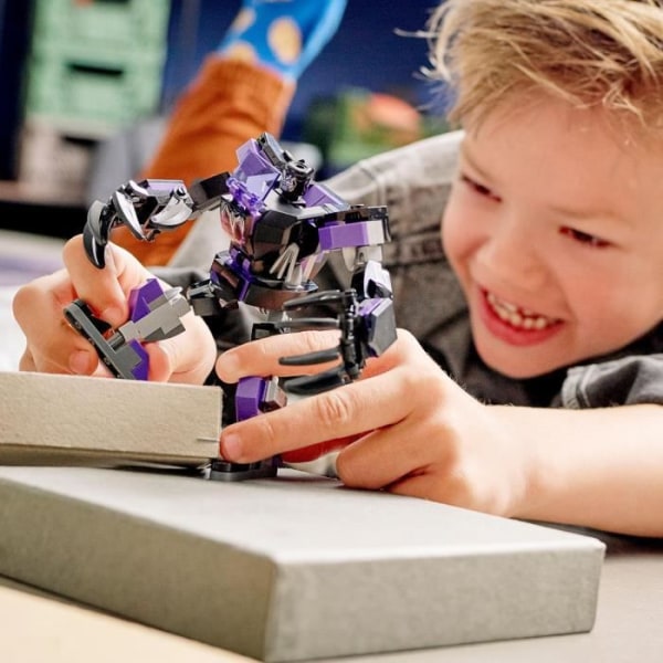 LEGO 76204 Marvel The Black Panther Robotrustning, Minifigurset, Avengers Building Toy för barn +7 år att samla in