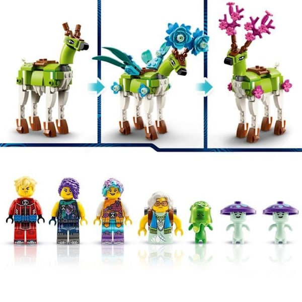 LEGO® DREAMZzz 71459 Drømmevæsner Stald, gårdlegetøj med 2-i-1 hjortefigur Flerfärgad