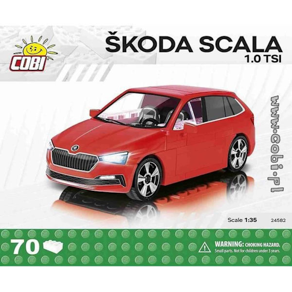 Byggespil - Skoda Scala 1.0 TSI - 70 stk 1/35 Cobi