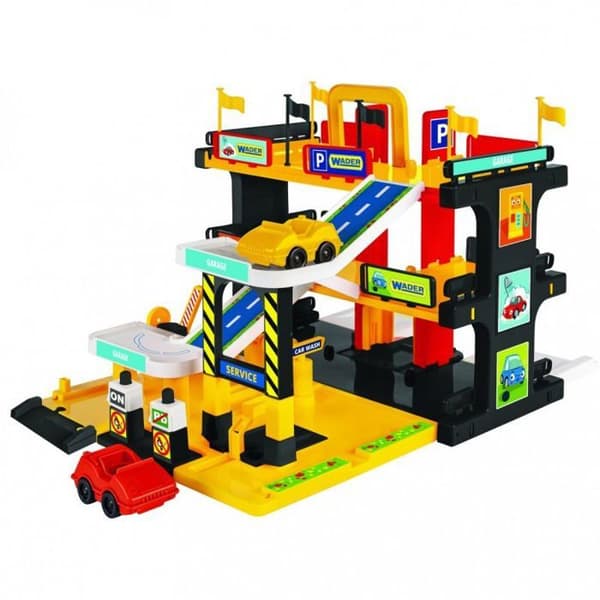 Garage med Tre Niveauer - Wader - 50460 - Med Elevator - Til Børn - 59x15x39.5 cm