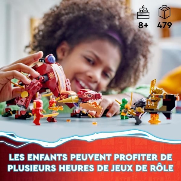 LEGO® NINJAGO 71793 Värmeböljans transformerande lavadrake, drakleksak med minifigurer Flerfärgad