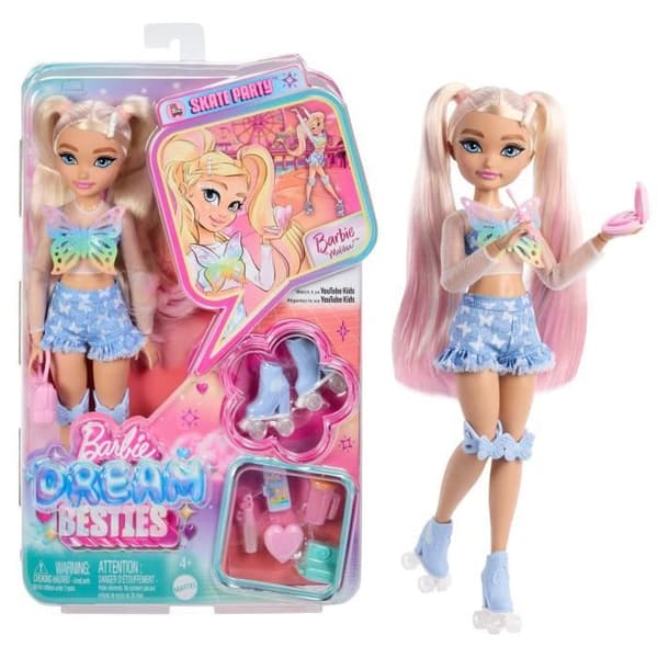 BARBIE Malibu drømvenner rulleskøjter - JFX96