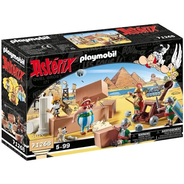 PLAYMOBIL 71268 Numerobis ja palatsin taistelu, roomalaisten piiritys, 56 kpl, Asterix Flerfärgad