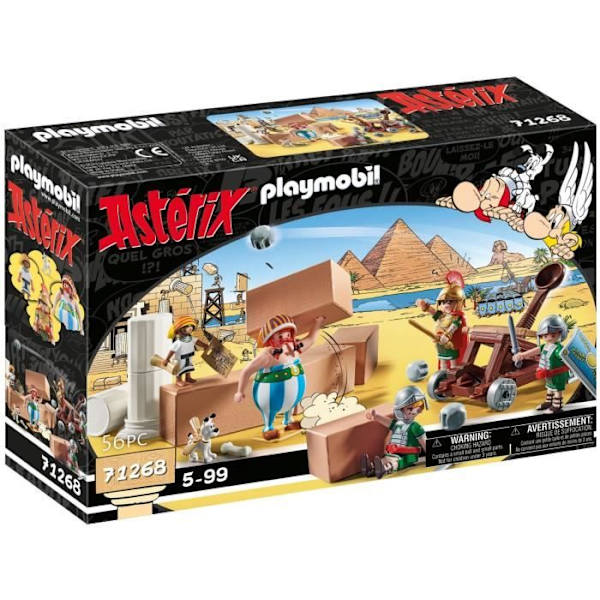 PLAYMOBIL 71268 Numerobis og slaget ved paladset, Romernes belejring, 56 stykker, Asterix Flerfärgad