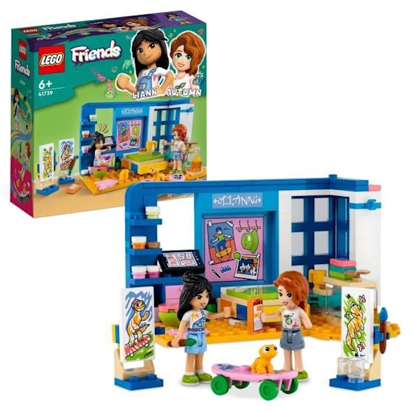 LEGO® Friends 41739 Liannin makuuhuone, Mini-nukketalolelu, 6-vuotiaille lapsille Blå