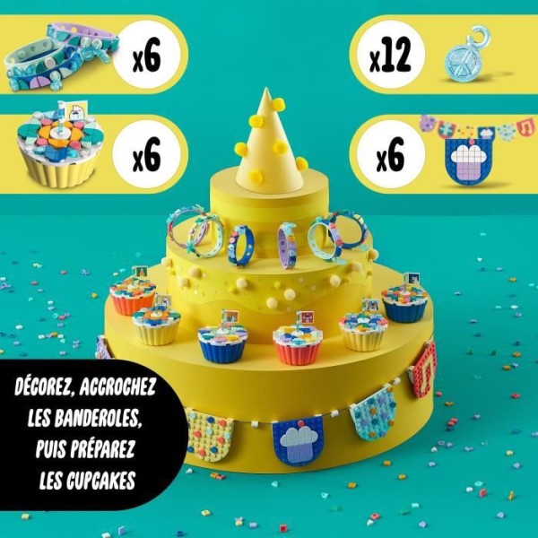 LEGO® DOTS 41806 The Ultimate Party Kit, Födelsedagsspel, Party Bag Favor