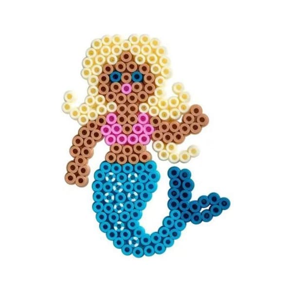 Perleplade sæt - HAMA - lille model - havfrue - ca. 450 perler - fra 5 år