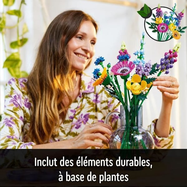 LEGO® Icons 10313 Vildblomstbuket, kunstige planter med valmuer, til voksne Flerfarvet