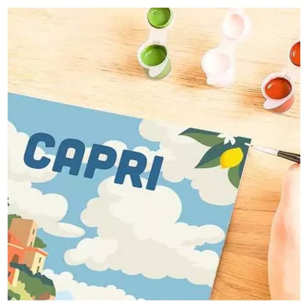 Måla efter nummer - RAVENSBURGER - CreArt 24x30 cm - Vuxen - Capri - Akrylfärg Blå // Gul