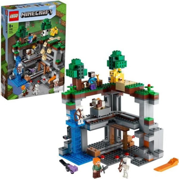 LEGO® Minecraft Det första äventyret 21169 Byggleksak med monsterminifigurer