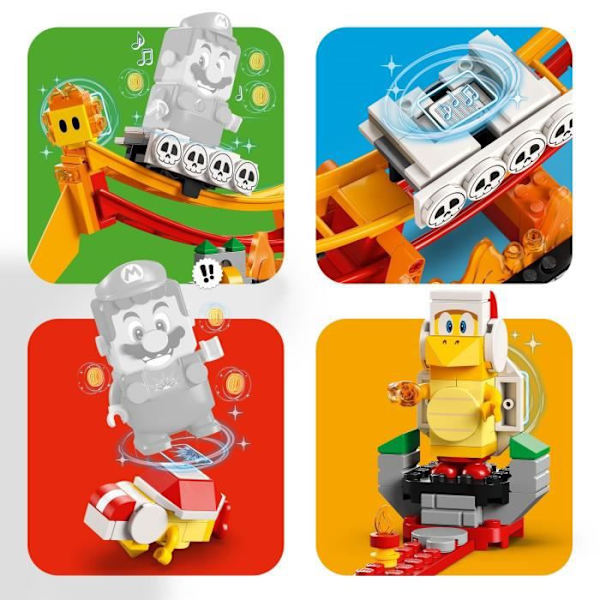 LEGO® Super Mario 71416 Lava Wave Ride-udvidelsessæt med minifigurer Flerfärgad