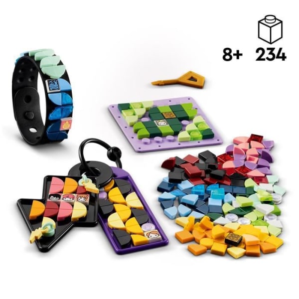 LEGO® DOTS - Hogwarts tillbehörsset - Harry Potter - 4 stöd för att anpassa - 225 dekorerade brickor Flerfärgad