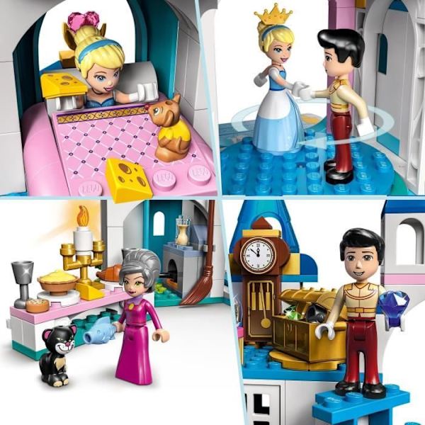LEGO Disney Princess - Askepot og Prince Charming's Castle - Legetøj fra 5 år - 365 stykker Flerfärgad
