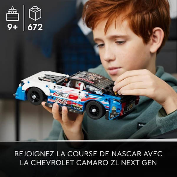 LEGO® Technic 42153 Chevrolet Camaro ZL1 NASCAR næste generations sportsvognsmodelsæt Vit