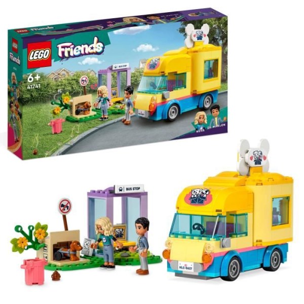 LEGO® Friends 41741 The Canine Rescue Van, Leksaksdjur Barn 6 år, Serie 2023