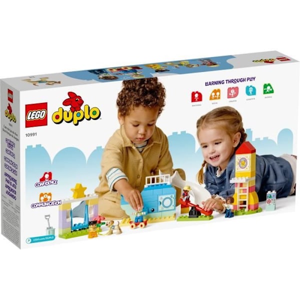 LEGO® DUPLO 10991 Legeplads, legetøj til at lære bogstaver, tal og farver Flerfärgad