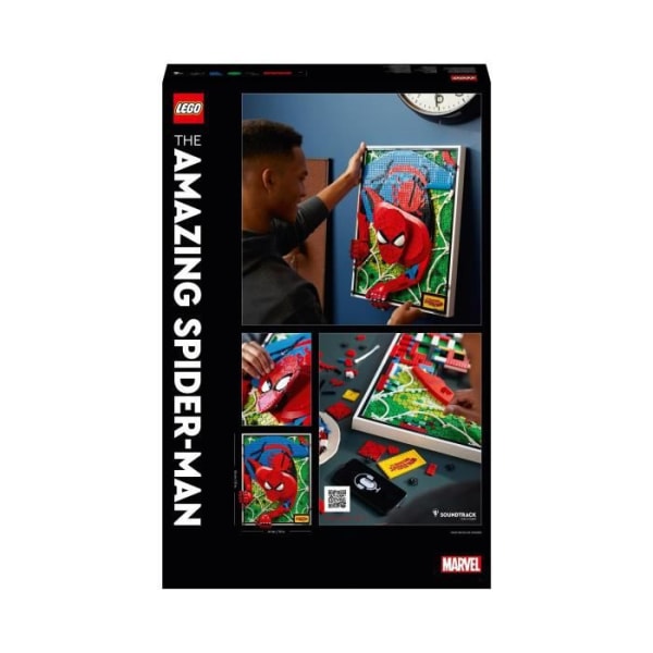 LEGO® ART 31209 The Amazing Spider-Man, 3D väggkonstset, komisk affisch för tonåringar och vuxna