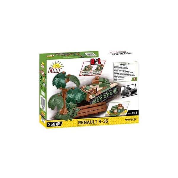 Modell - COBI - RENAULT R-35 - Plast - För barn från 6 år - Inredning