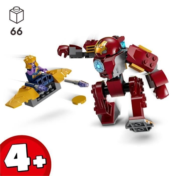 LEGO® Marvel 76263 Iron Man's Hulkbuster vs. Thanos Superhjälteleksak baserad på Avengers: Infinity War Flerfärgad