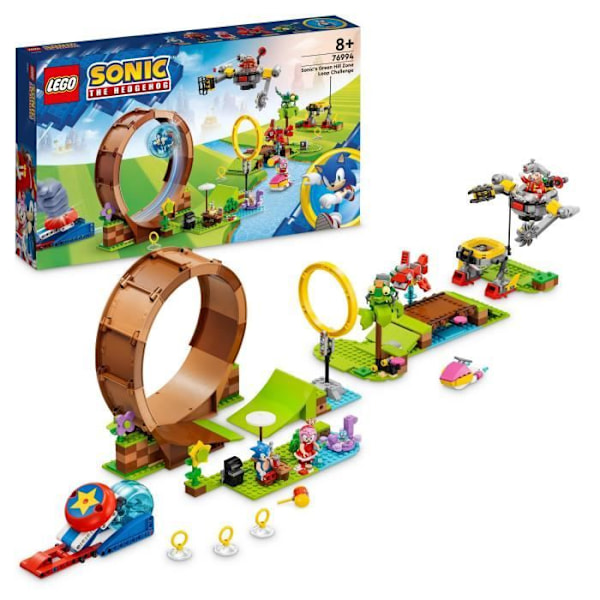 LEGO® Sonic the Hedgehog 76994 Sonic and the Green Hill Zone Looping Challenge, børnelegetøj med 9 figurer Flerfärgad