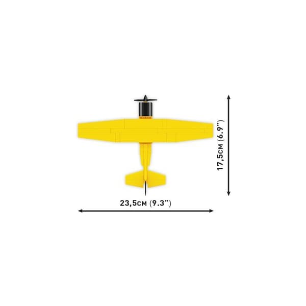 Maquette - COBI - CESSNA 172 SKYHAWK Y - Gul - 150 dele - At samle selv