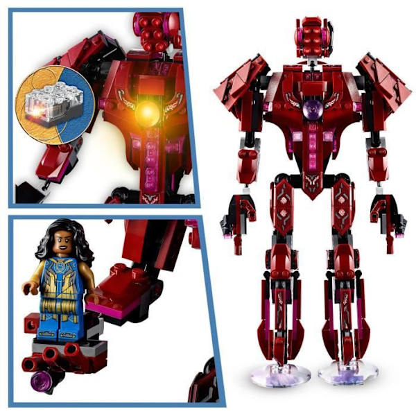 LEGO® 76155 Marvel The Eternals in the Shadow of Arishem, Superheltebyggesæt til børn fra 7 år og opefter Blå
