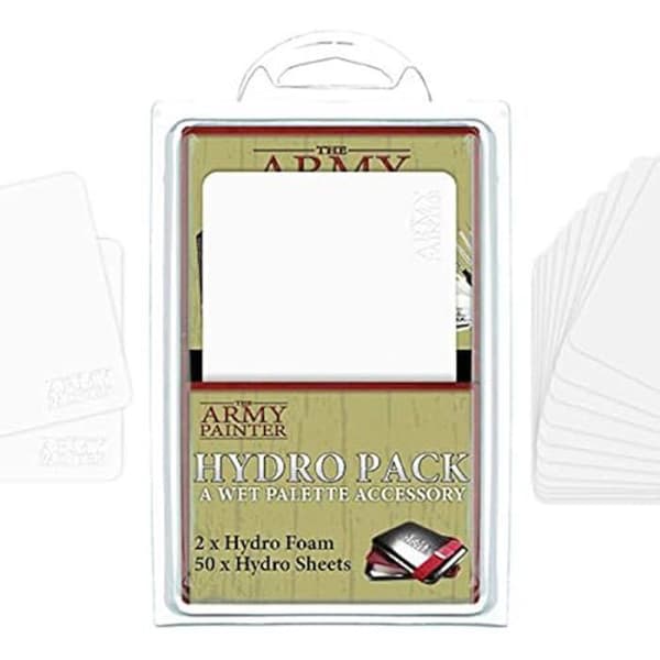 Latauspakkaus - THE ARMY PAINTER - Hydro Pack - 50 Pyyhettä - 2 Sientä Våt palettpåfyllning