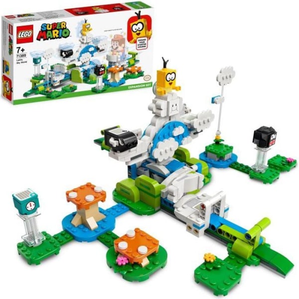 LEGO® 71389 Super Mario Utvidelsessett Lakitus Himmelverden, Leke for Barn fra 7 år, Samleobjekt Grön