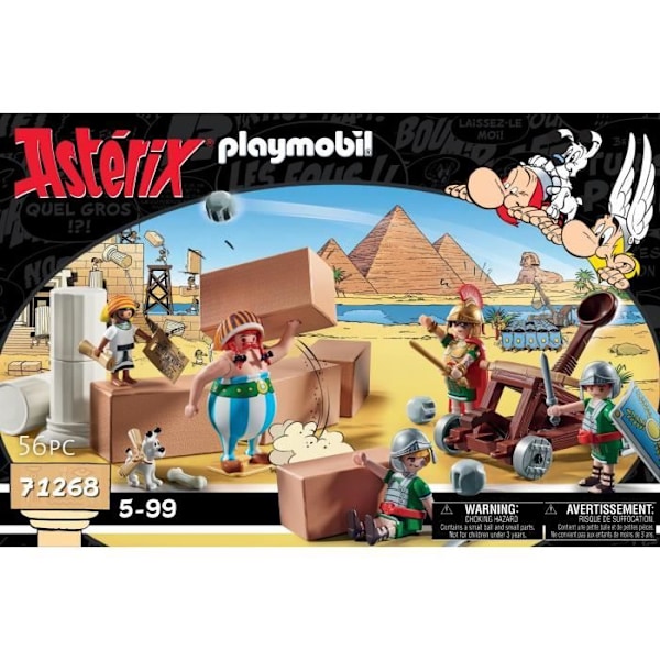 PLAYMOBIL 71268 Numerobis ja palatsin taistelu, roomalaisten piiritys, 56 kpl, Asterix Flerfärgad