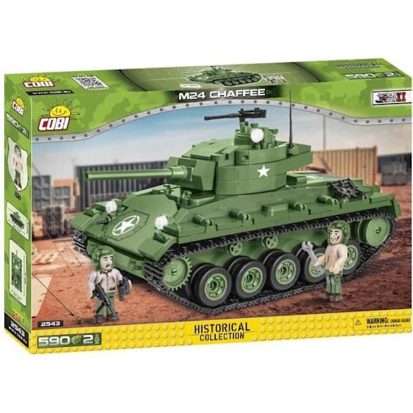 Byggespil - Cobi 2543 - M24 Chaffee Grön