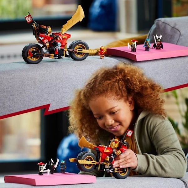 LEGO® NINJAGO 71783 Kais robotcykel – Evolution, Ninja Toy, Robotfigur Vit
